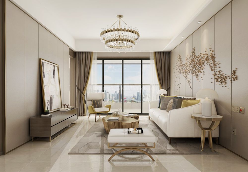 B户型客厅效果图