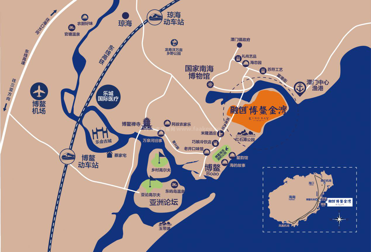 融创博鳌金湾区位图