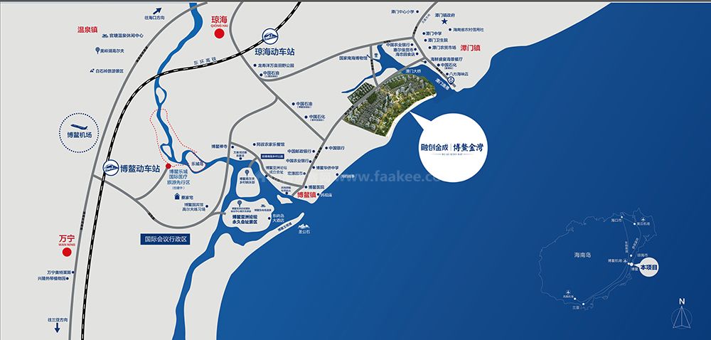 融创博鳌金湾区位图