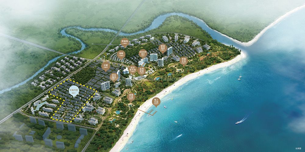 融创博鳌金湾鸟瞰图