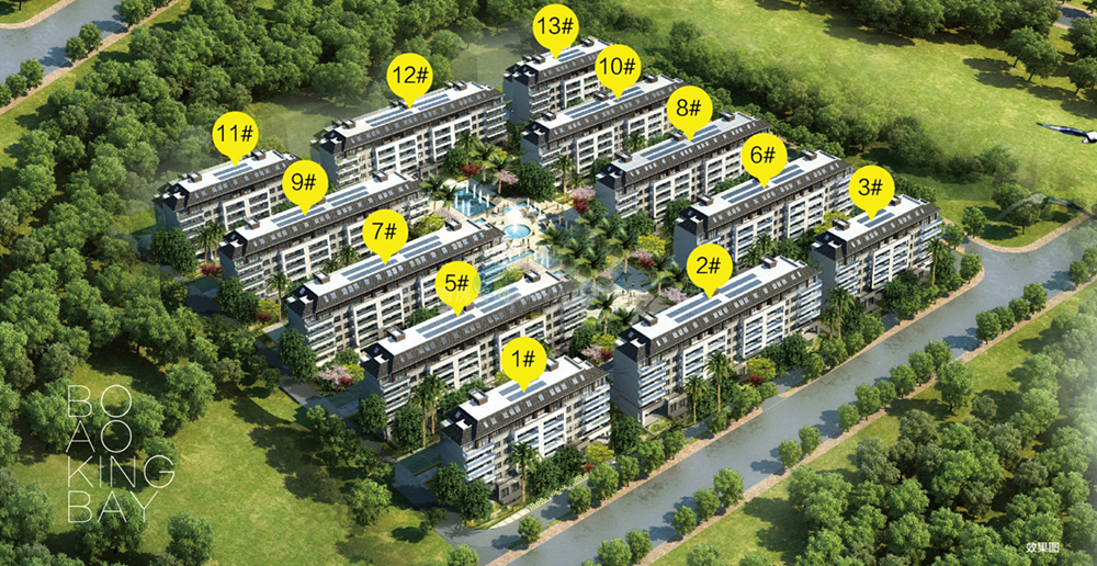 融创博鳌金湾鸟瞰图