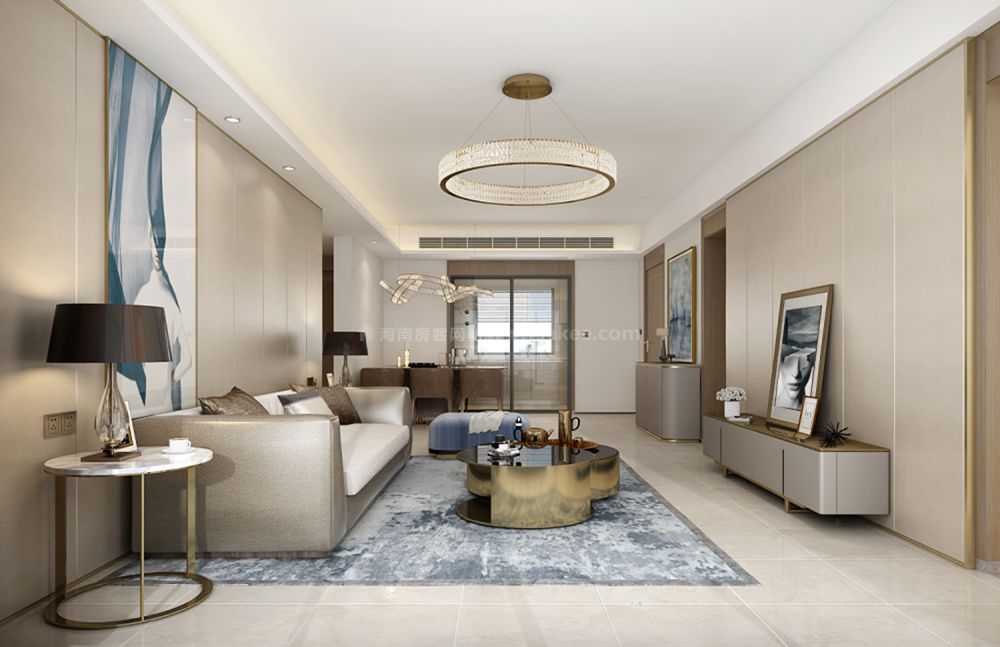 D1户型客餐厅效果图