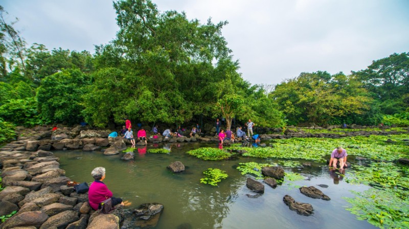 久温塘冷泉实景