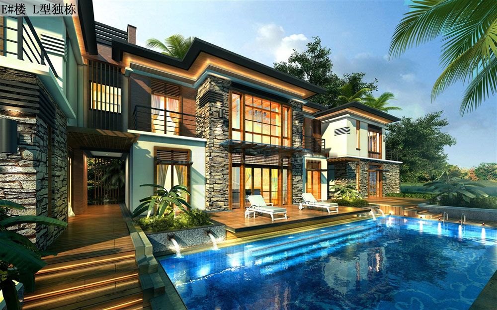 四期林屿墅别墅A户型效果图