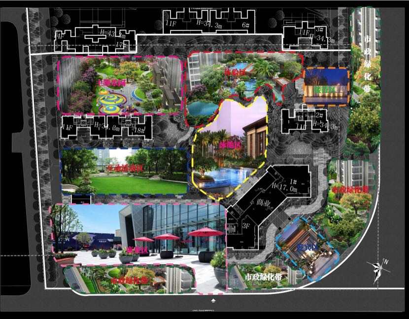 卓越盈滨悦府效果图