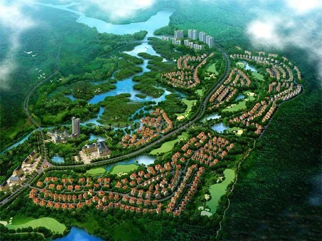 富力红树湾鸟瞰图