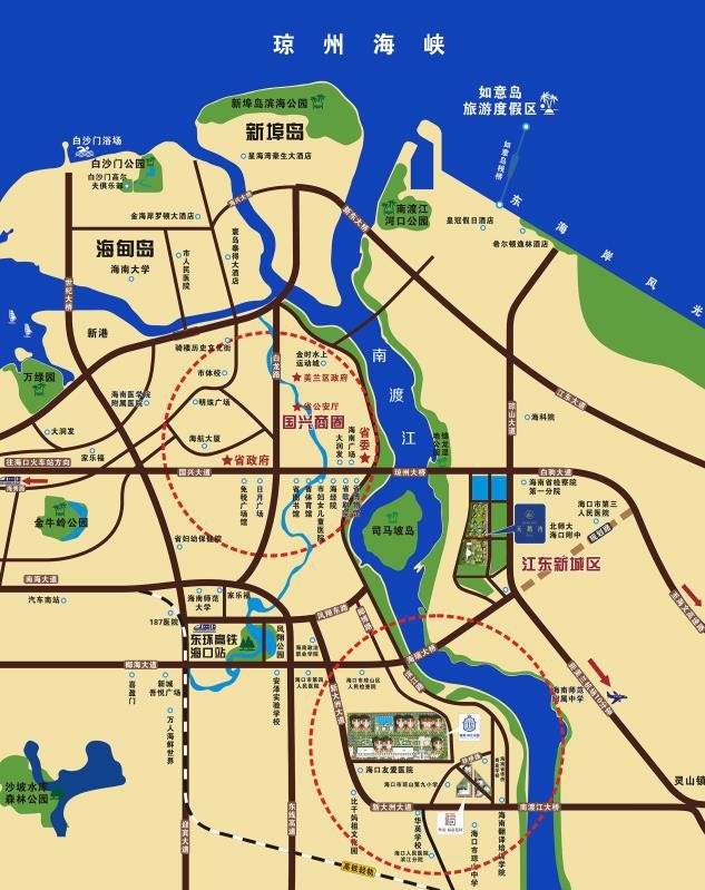 滨江花园区位图