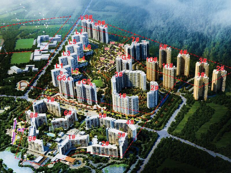 万科度假公园鸟瞰图