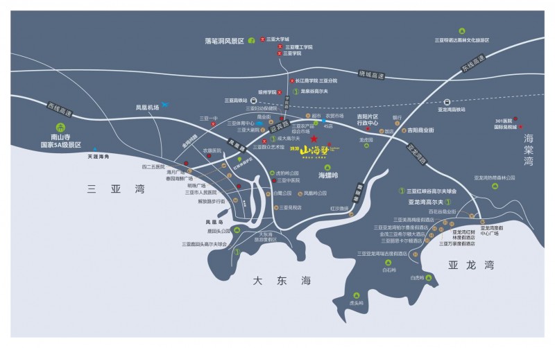 鸿坤·山海墅区位图