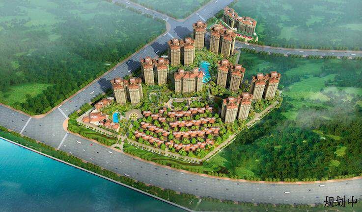 美林江畔鸟瞰图