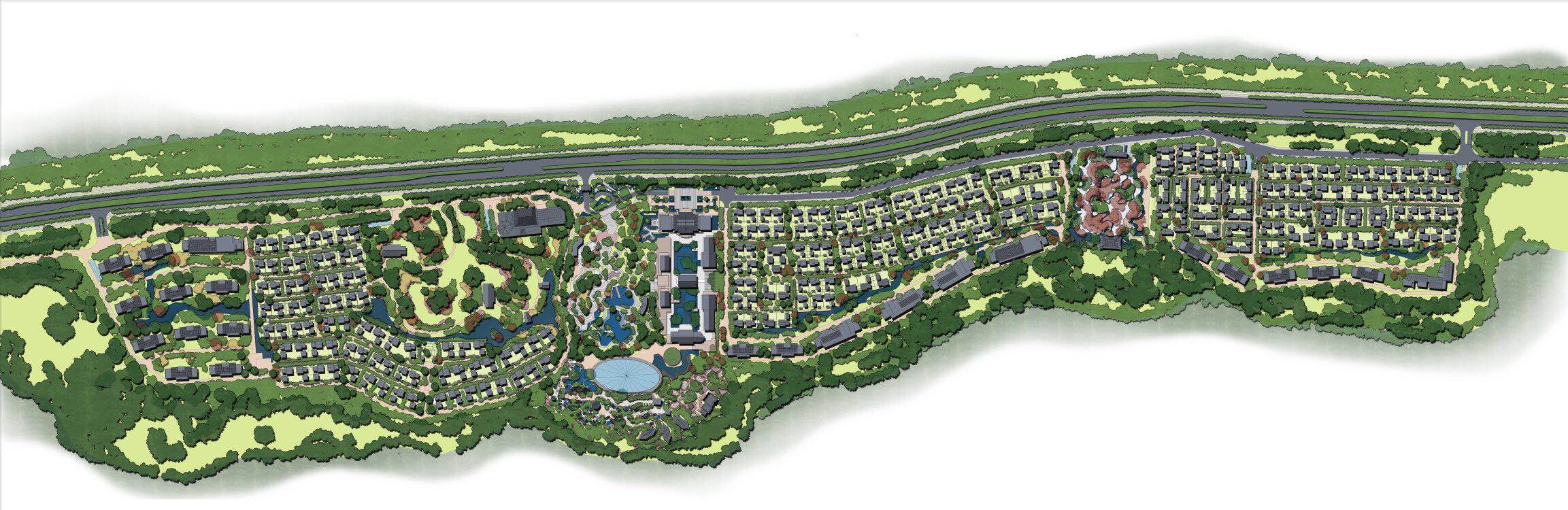 华皓亚龙府鸟瞰图 