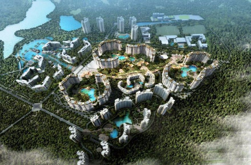 万科湖畔度假公园效果图