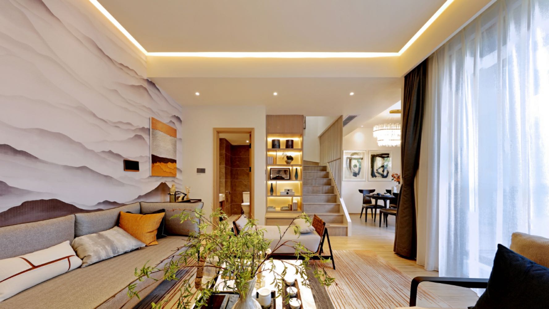 万科湖畔度假公园A户型样板间