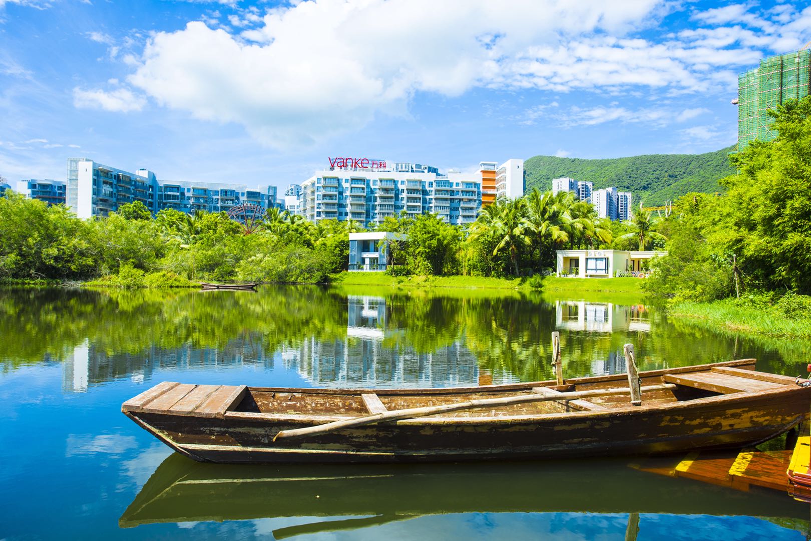 万科湖畔度假公园实景图