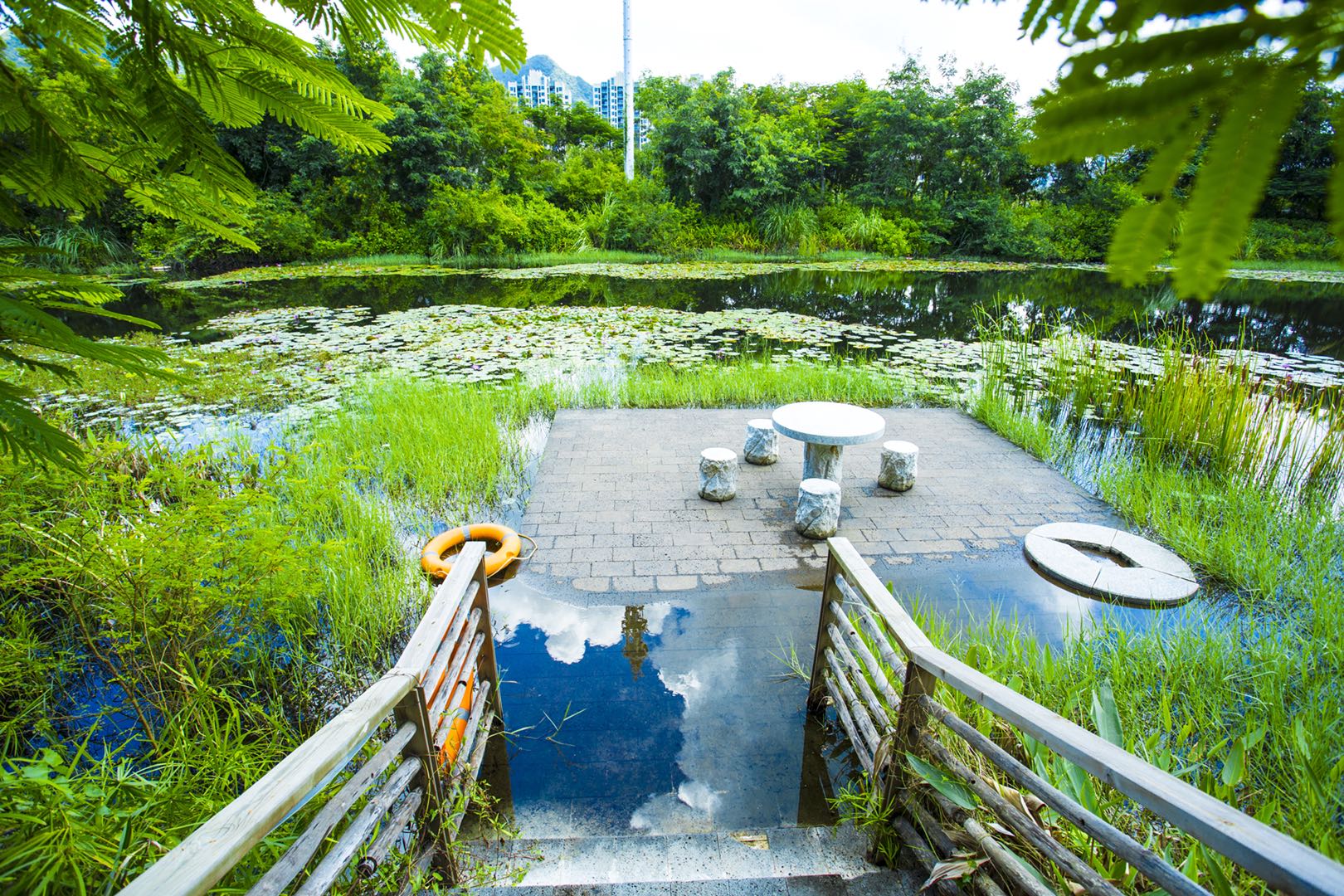 万科湖畔度假公园实景图