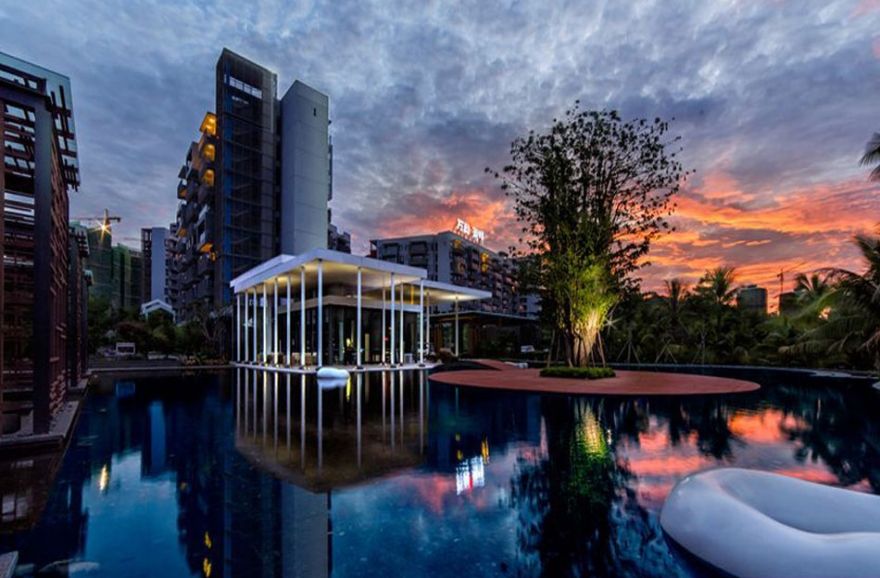 万科湖畔度假公园实景图