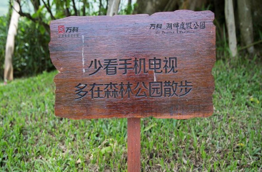 万科湖畔度假公园实景图