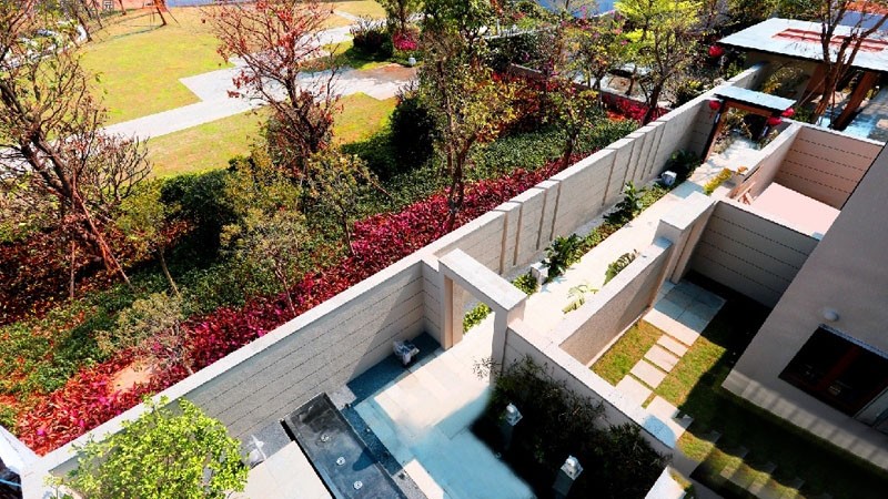 万科湖畔度假公园实景图