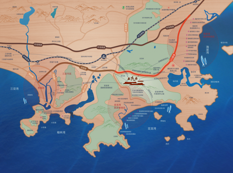 华皓亚龙府区位图1