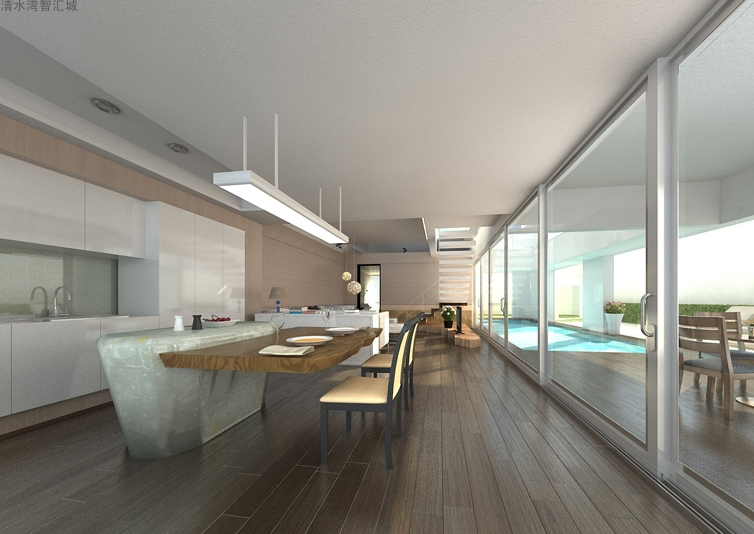 清水湾智汇城别墅客厅效果图