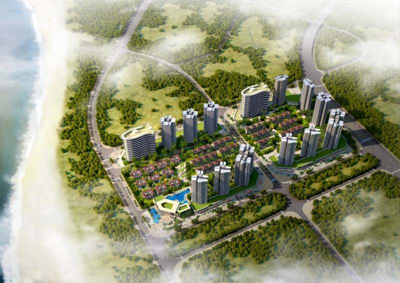 雅居乐.金沙湾鸟瞰图