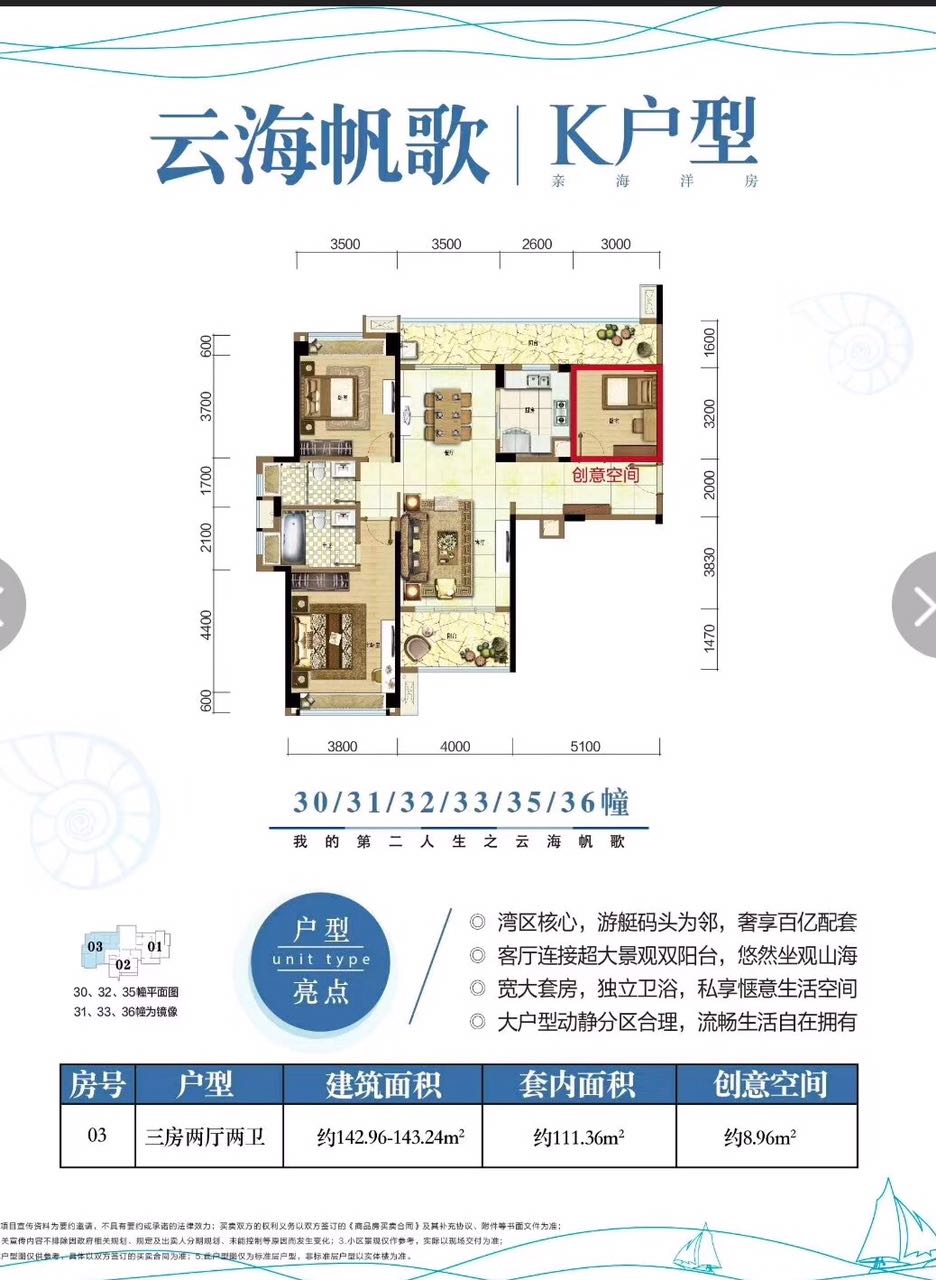 雅居乐清水湾云帆凯歌K户型1 