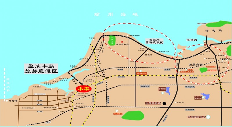 丽海阳光区位图