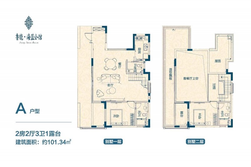 鲁能海蓝公馆A户型