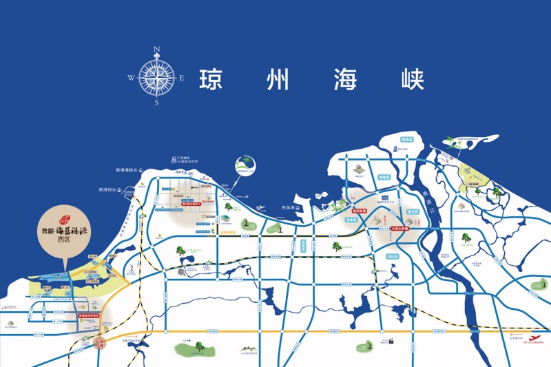 鲁能&middot;海蓝福源区位图