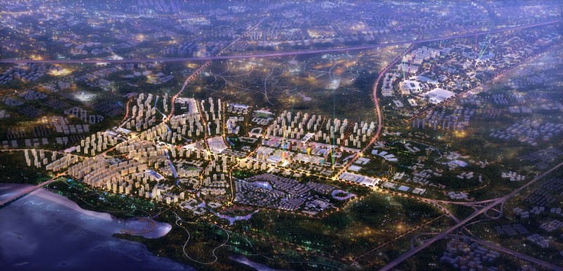 绿地江东首府鸟瞰图1