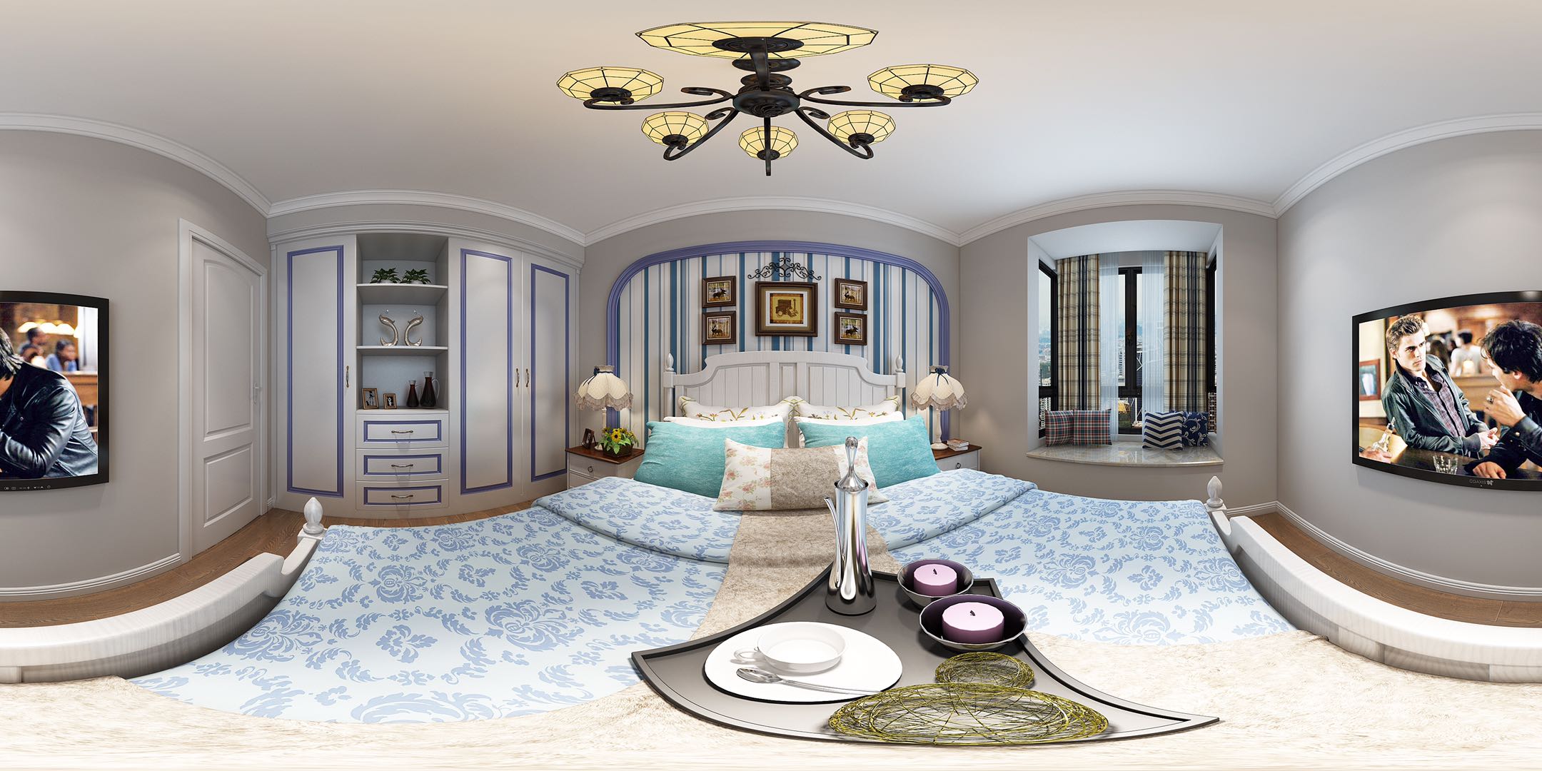 B户型地中海风格样板间