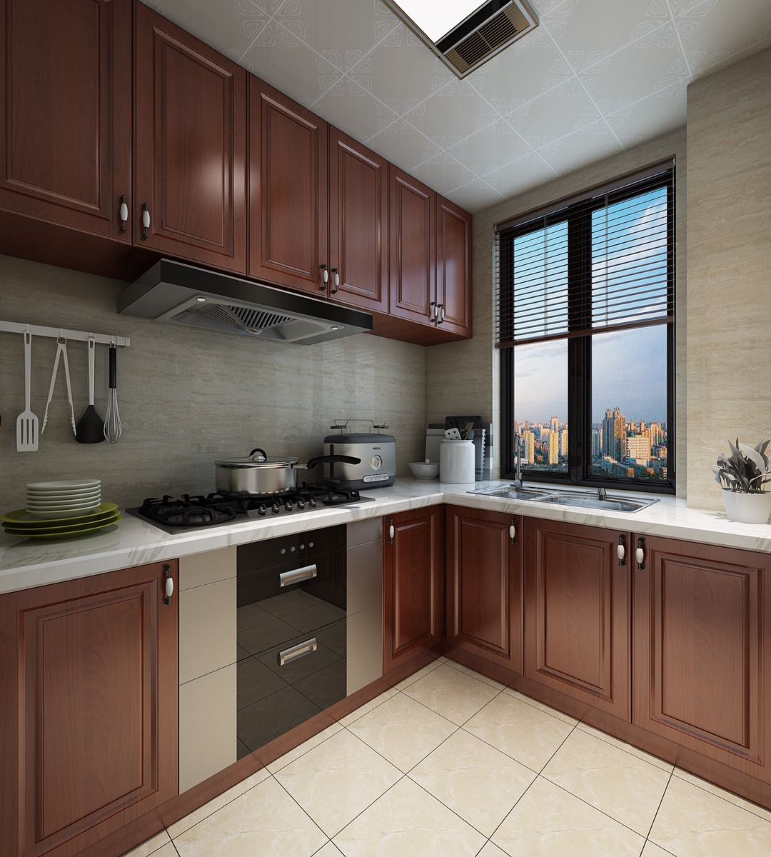 C户型新中式风格样板间