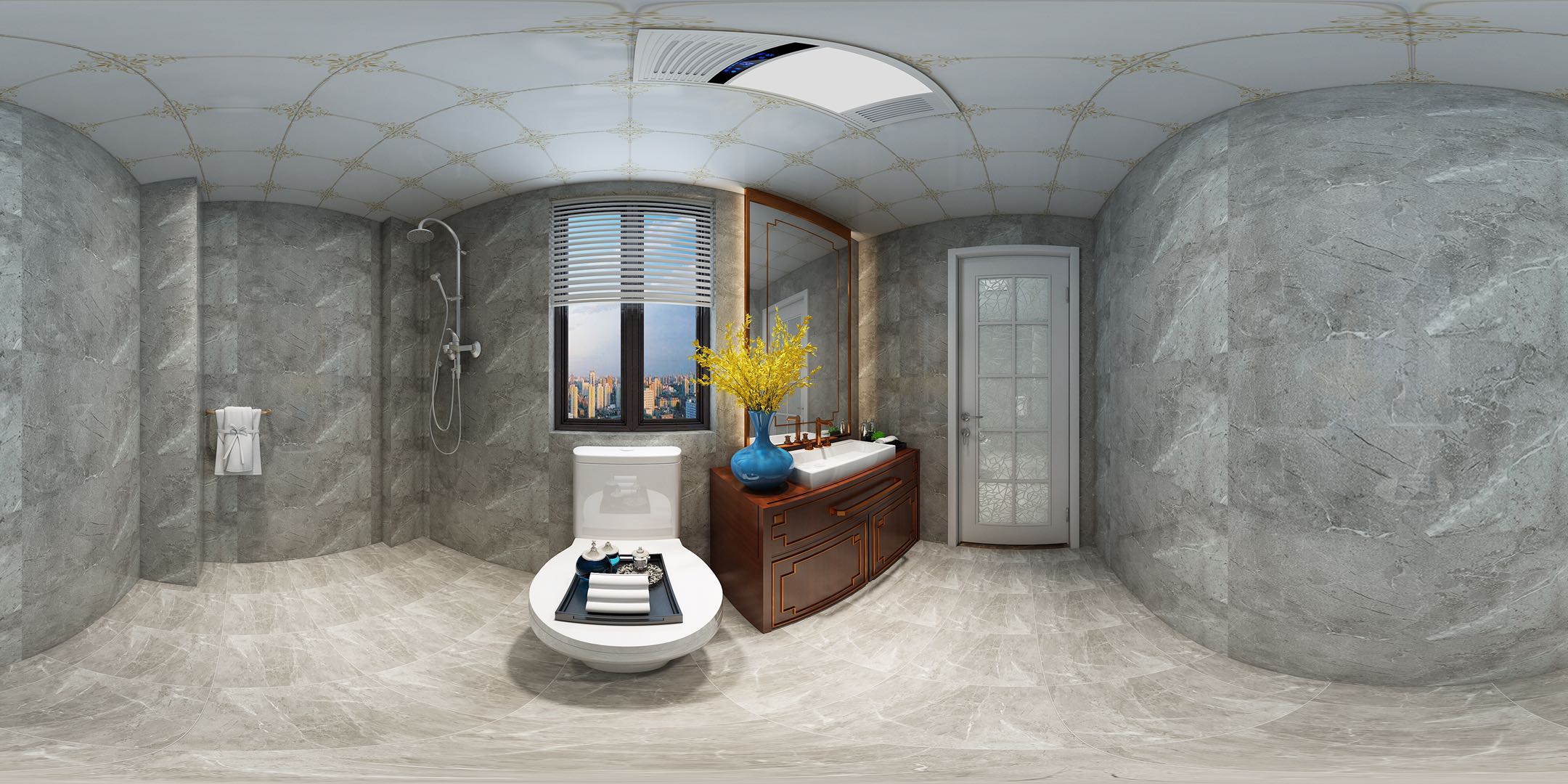 C户型新中式风格样板间