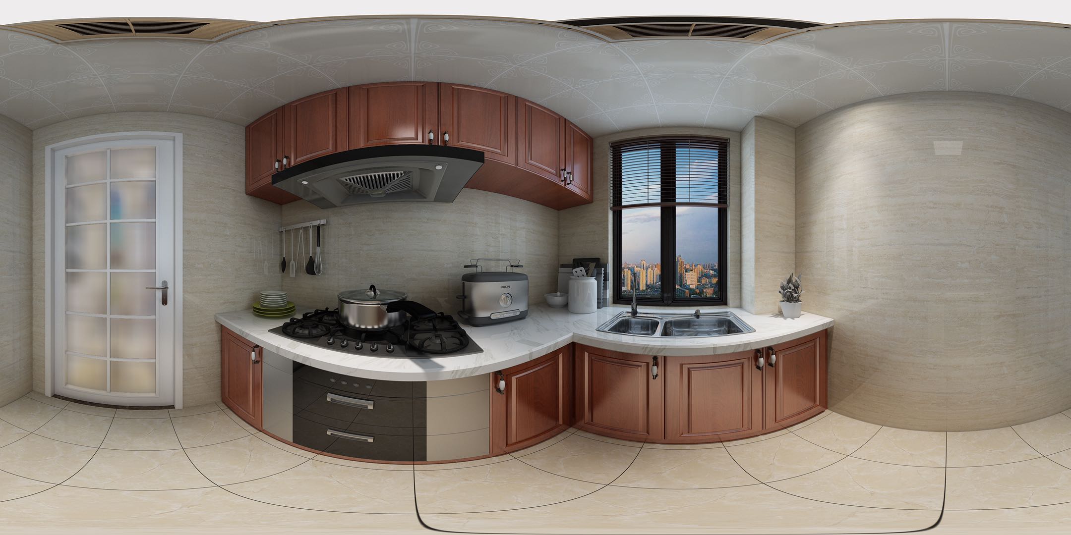 C户型新中式风格样板间