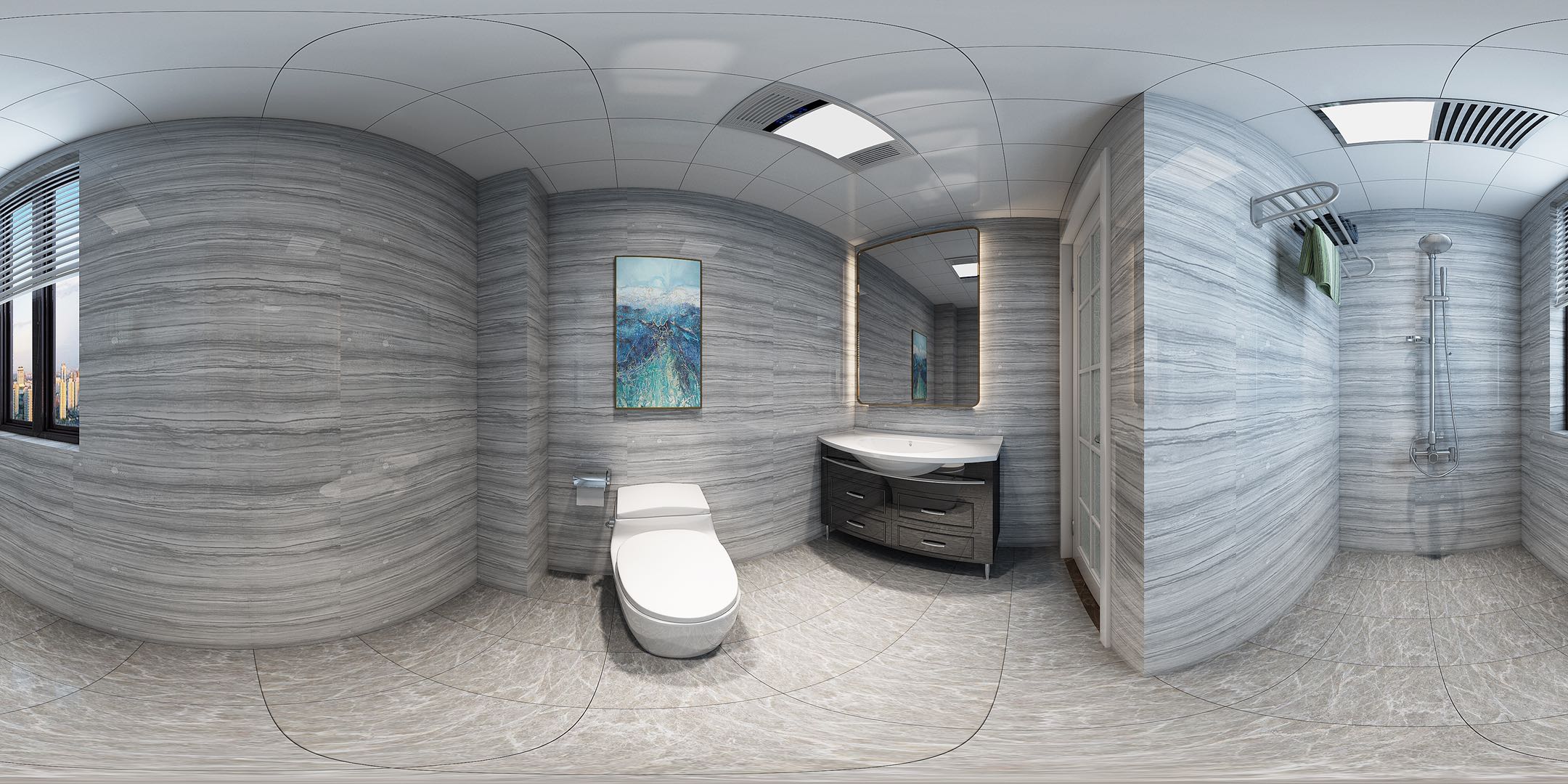 D户型现代简约风格样板间