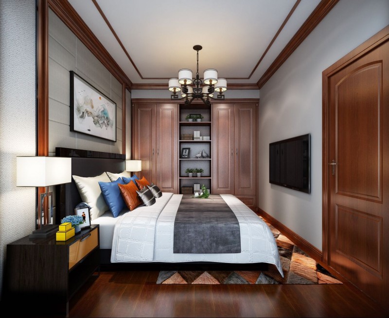 C户型新中式风格样板间1