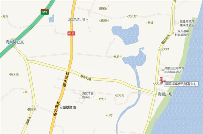 国家海岸·保利财富中心区位图