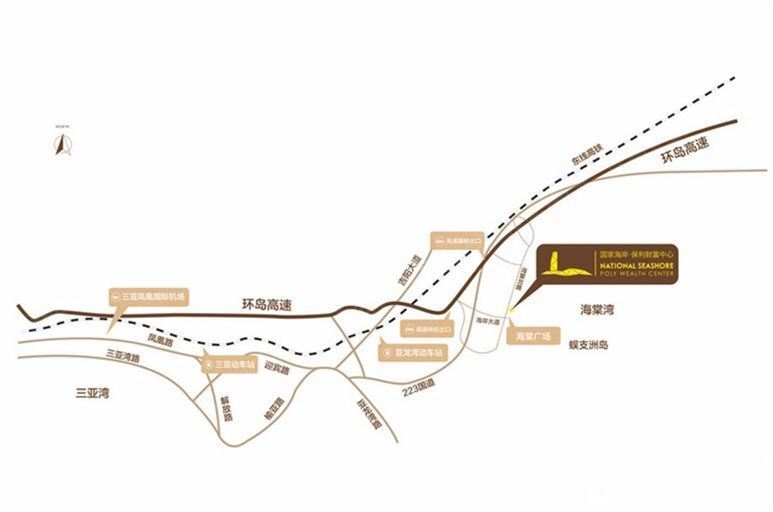 国家海岸·保利财富中心区位图