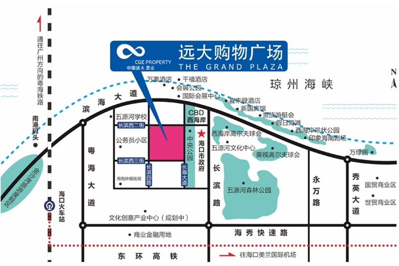 远大购物广场区位图