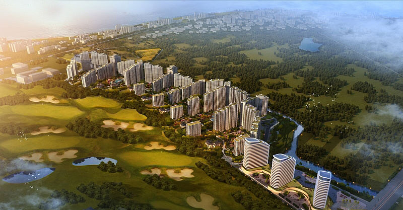 七彩澜湾鸟瞰图 