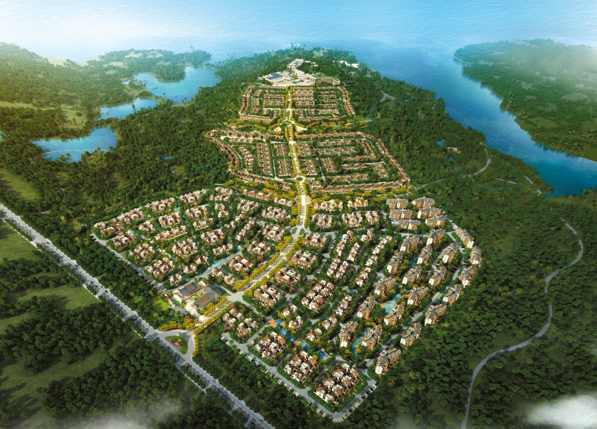 石梅半岛鸟瞰图 