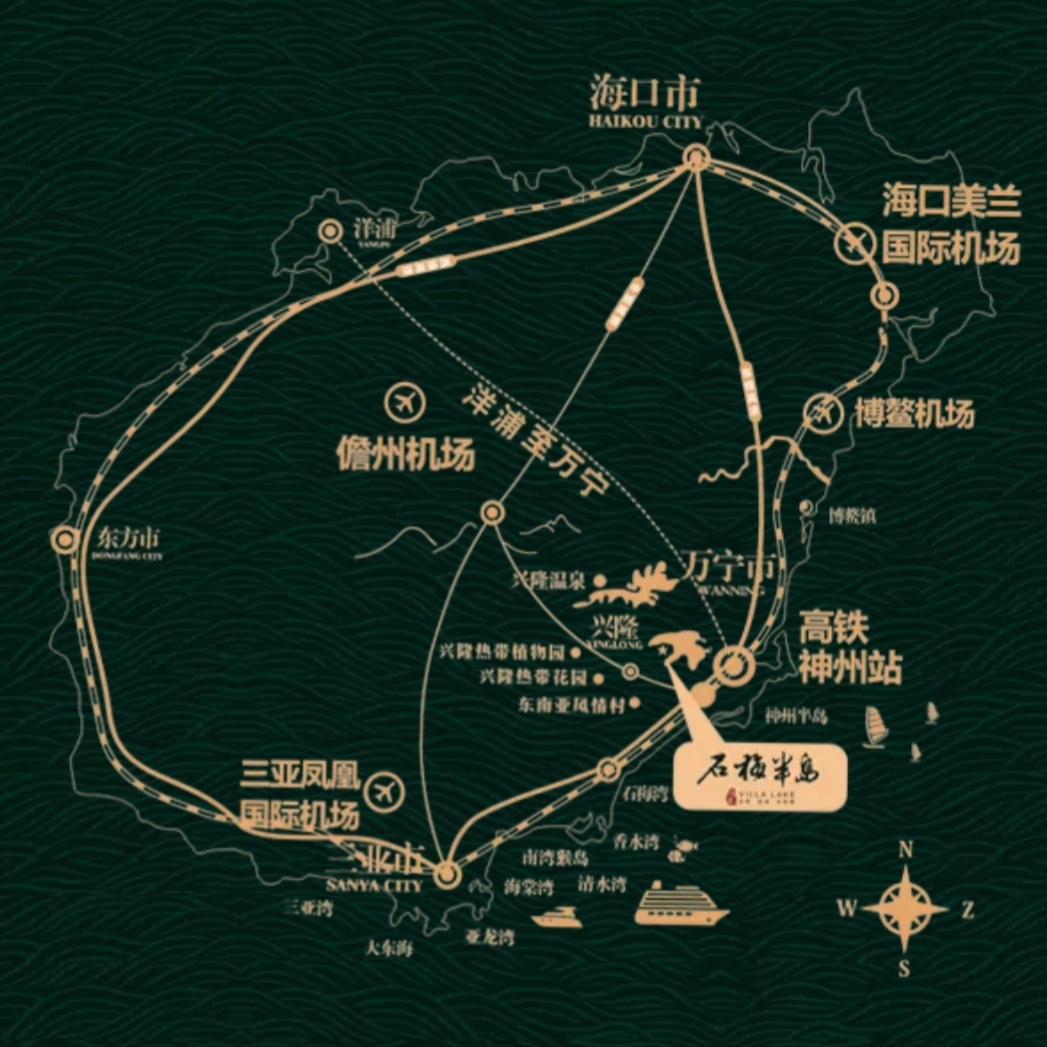 石梅半岛区位图 