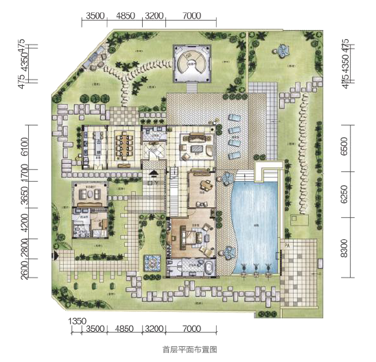 富力湾B户型首层 