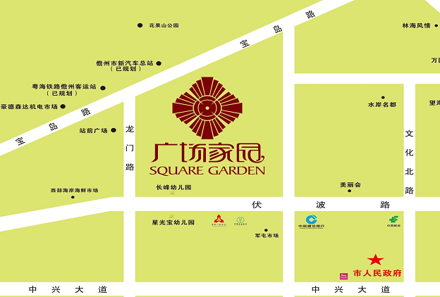 广场家园区位图