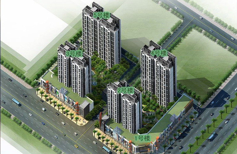 广场家园鸟瞰图