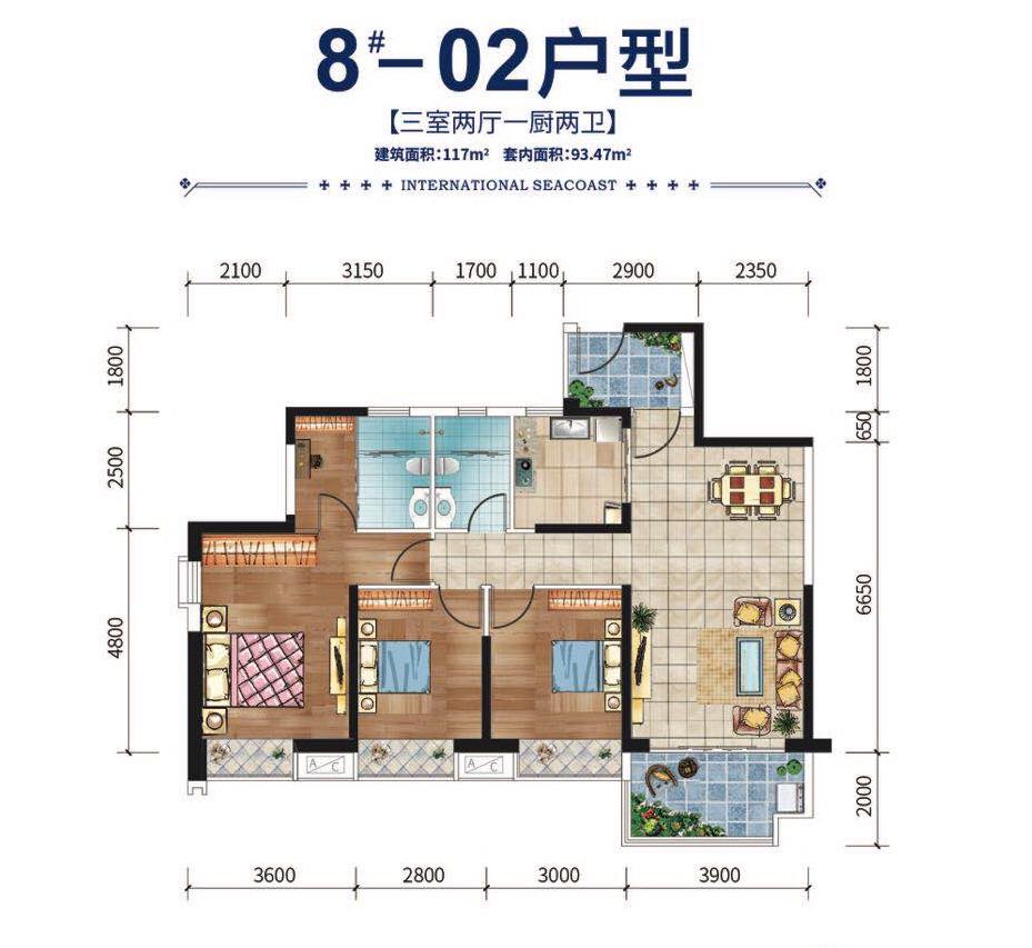 碧桂园·滨江海岸8#02户型 