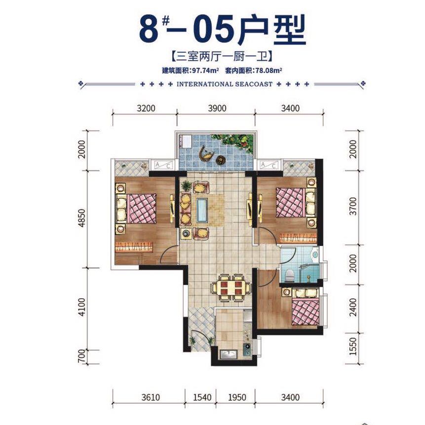 碧桂园·滨江海岸8#05户型 