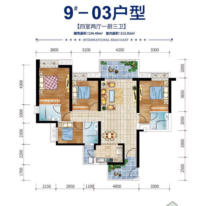 碧桂园·滨江海岸9#03户型 