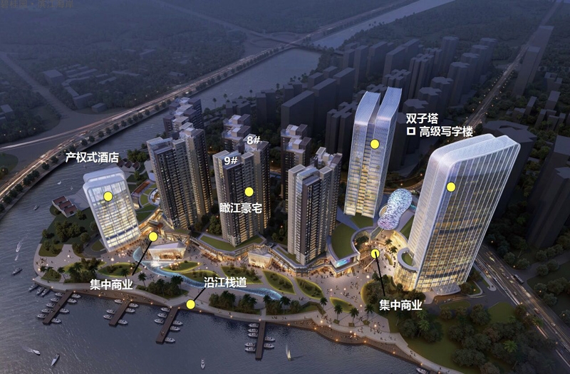 碧桂园·滨江海岸鸟瞰图