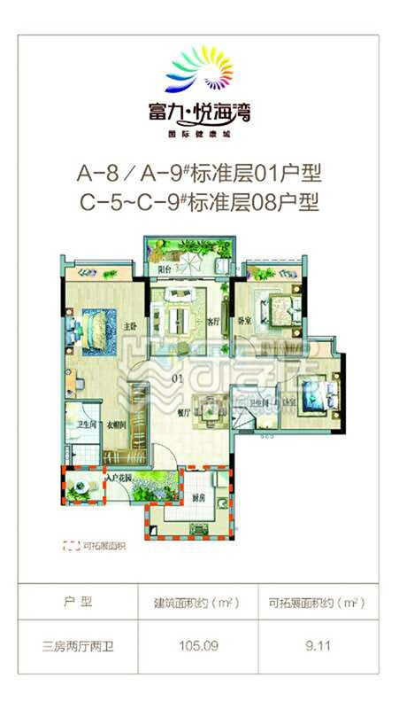 富力悦海湾08户型